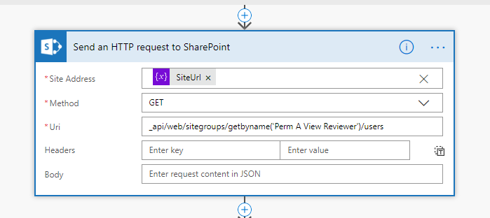 Send an HTTP request to SharePoint